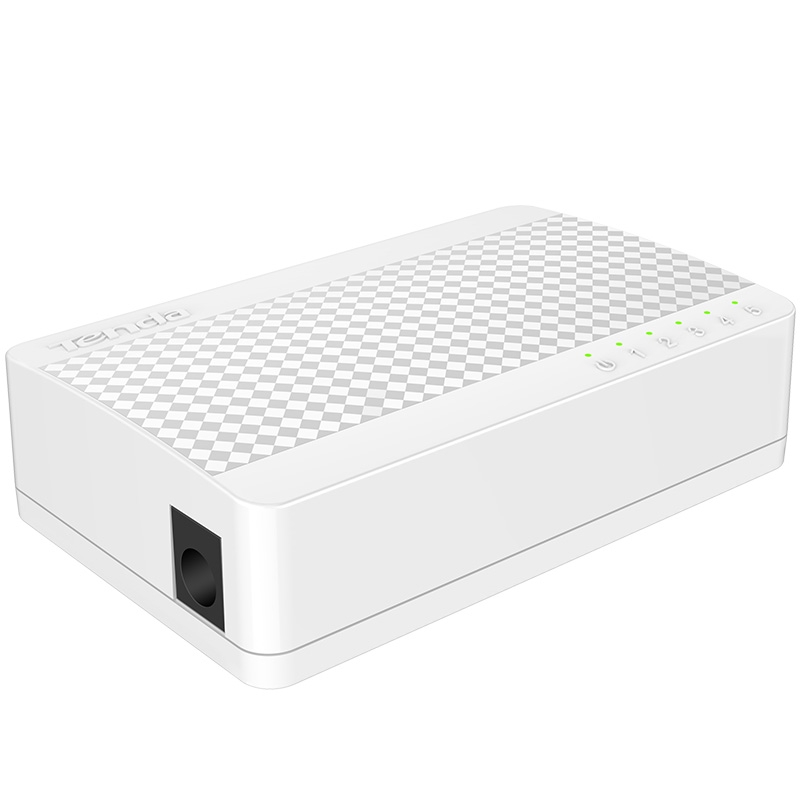 腾达(Tenda)S105 5口百兆交换机 4口家用宿舍交换器 监控网络网线分线器 分流器 兼容摄像头